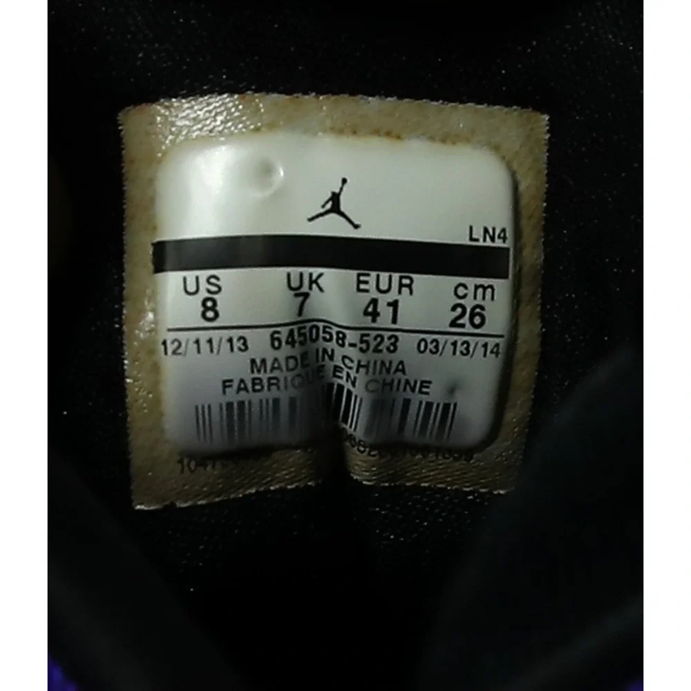 Jordan Super.Fly 2 PO Purple Orange Basketball Shoes 645058-523 Mens 8